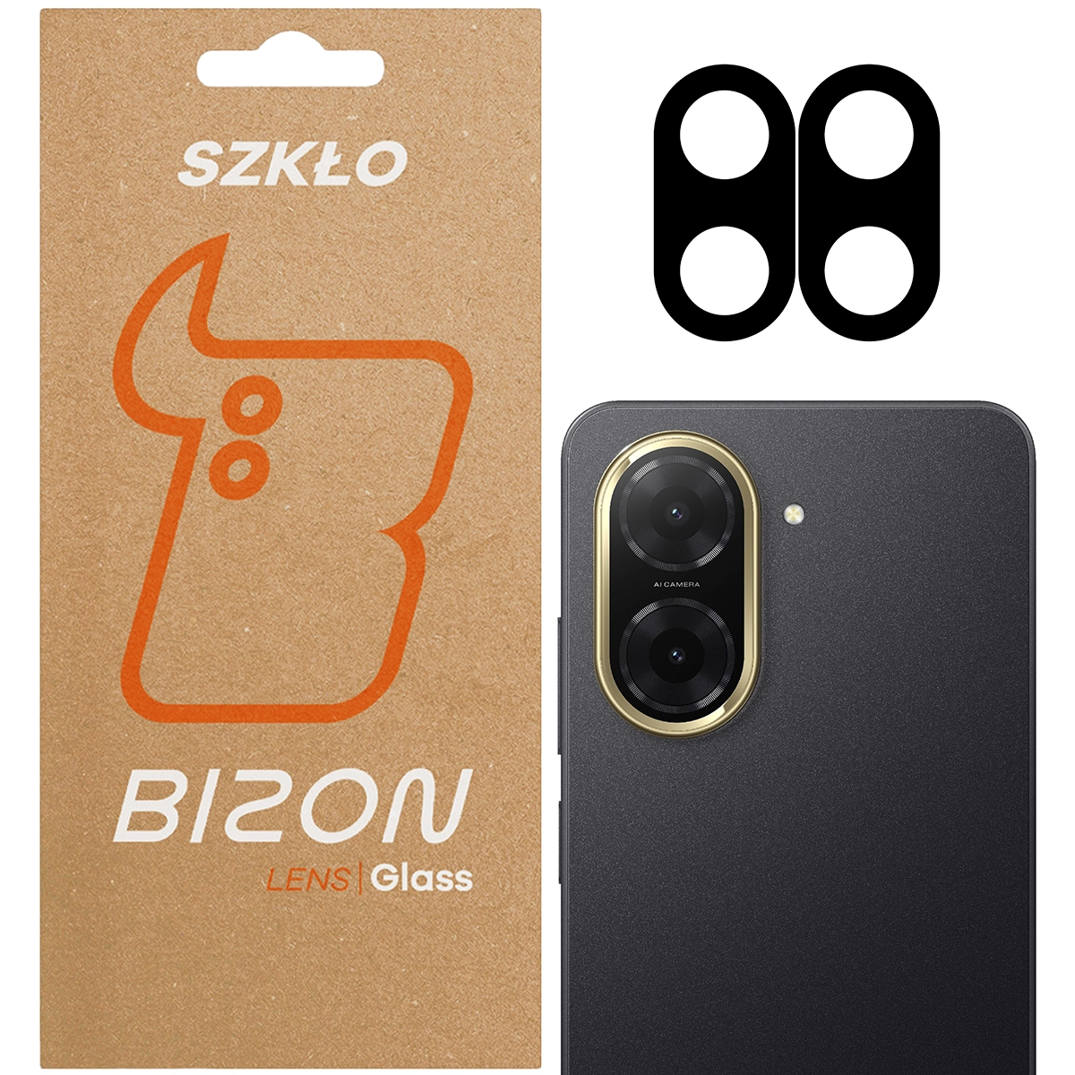 Pudełko i 2 sztuki szkła na aparat Bizon Glass Lens do Xiaomi Redmi A5 4G/Poco C71